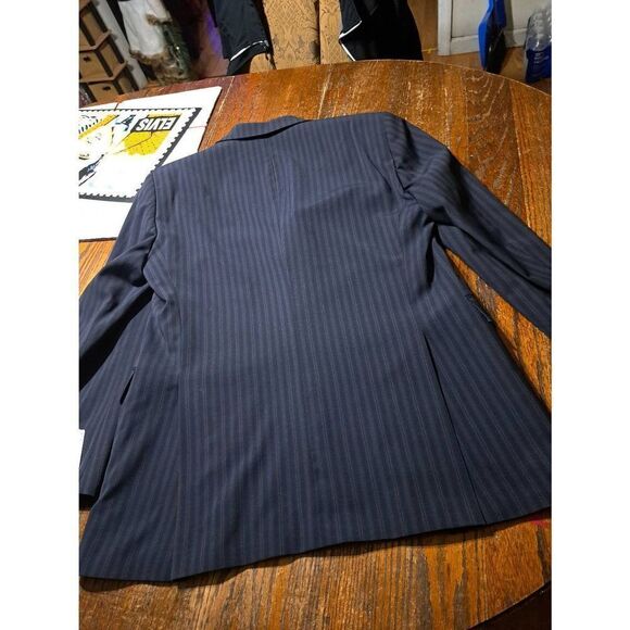 New 40R Tupelo Sample Shop Blue Orange Wool Suit Sports Coat Jacket Blazer NWT - Picture 5 of 6